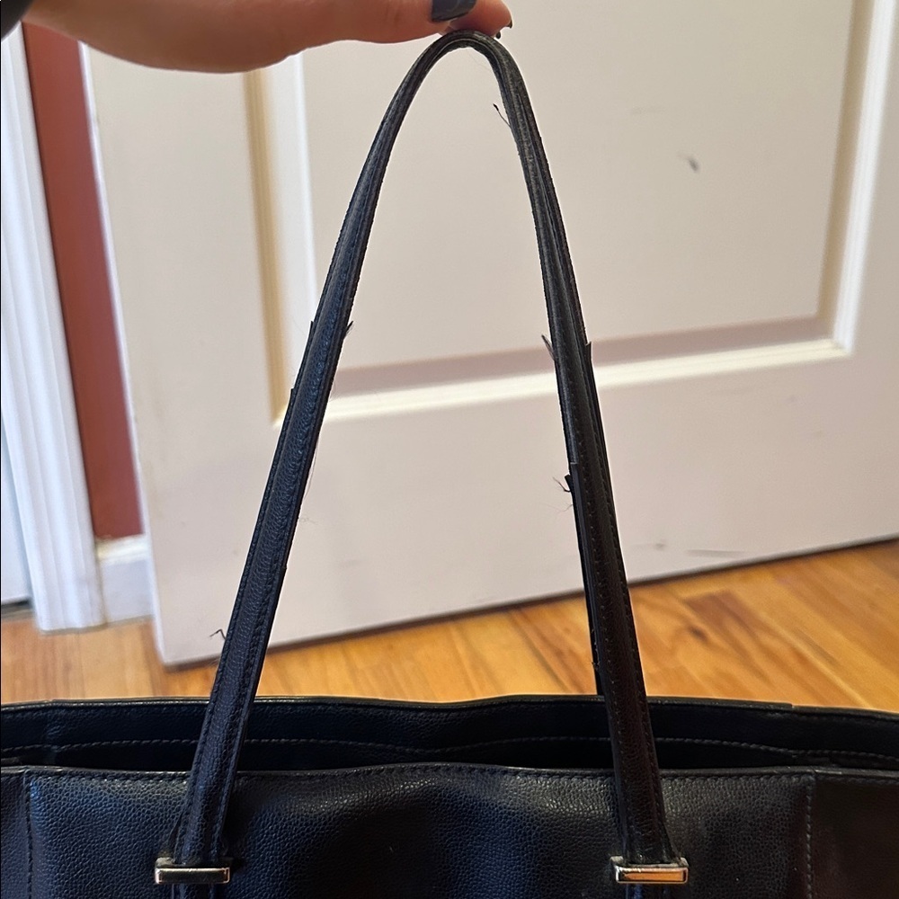 Kate Spade Classic Black Leather Tote - Picture 5 of 9